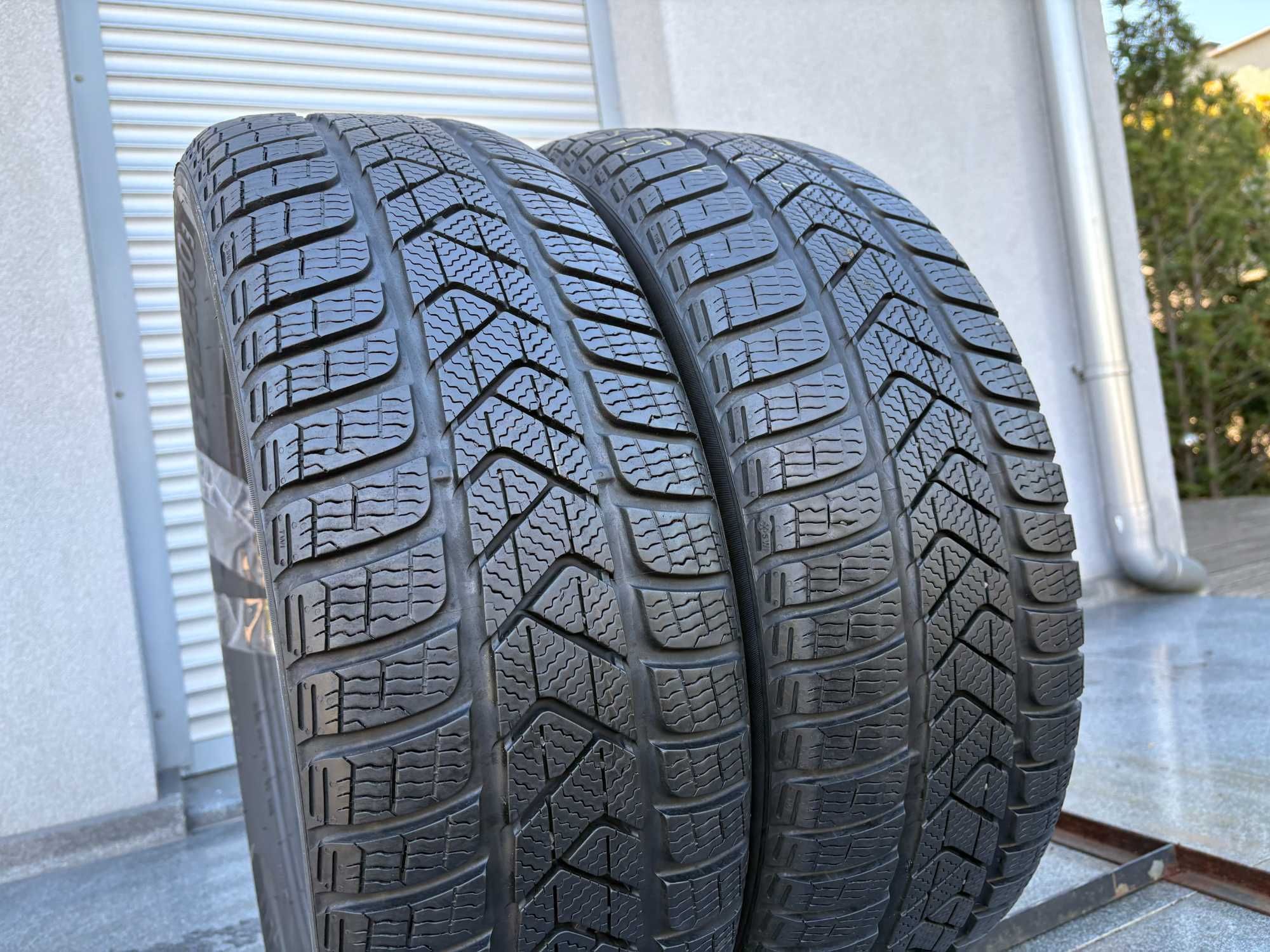 2szt zimowe 215/60R16 Pirelli 7,2-6,8mm 2022/18r bdb stan Z121 gwaran