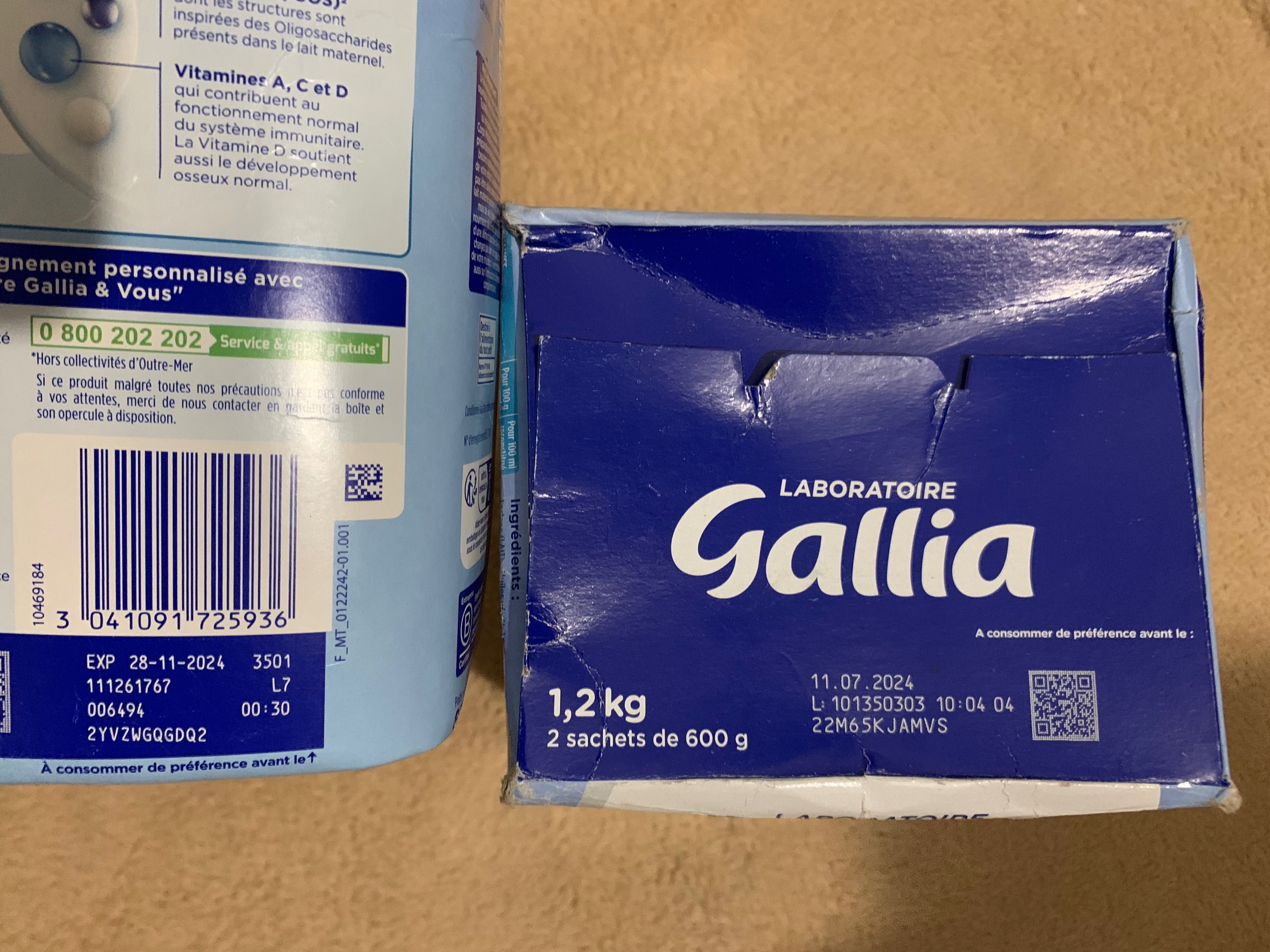 Смесь Gallia Calisma 2 суміш Галлия 830 и 1200 грамм