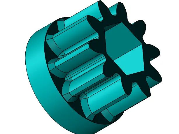 Engrenagem Z10 M1 (mm)