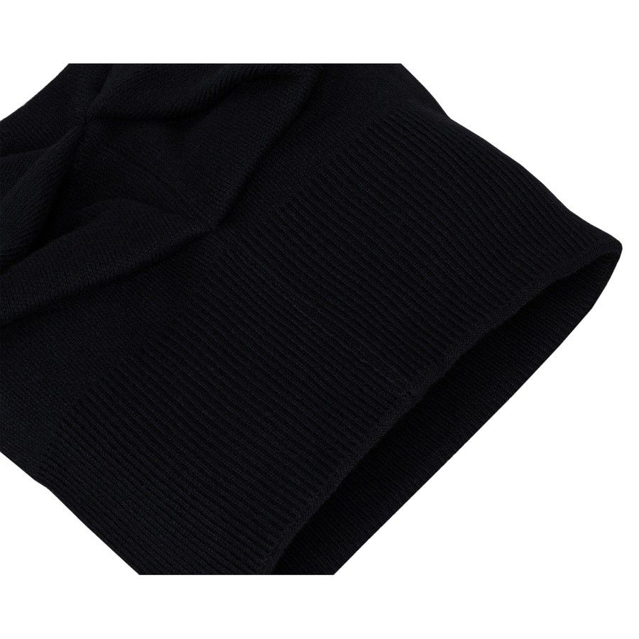 czarna czapka damska slouchy z dżetami - peterson