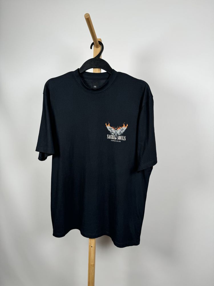 River Island t-shirt czarna koszulka L