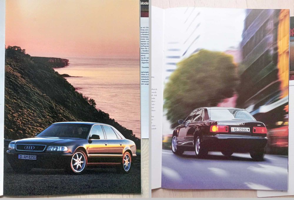 AUDI A8 D2 (2.8, 2.8 Quattro, 3.7, 4.2 Quattro) 1995 prospekt 74 str.