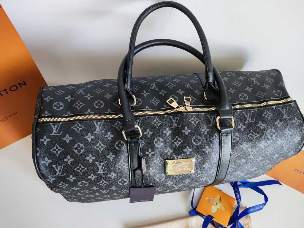 Nowa Torba podróżna Louis Vuitton, na siłownię, weekendowa, skóra 83-2