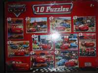 10 puzzles num só - Cars