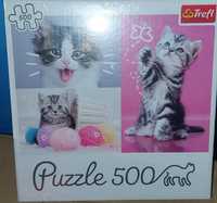 Puzzle 500sztuk koty, kociaki, Trefl