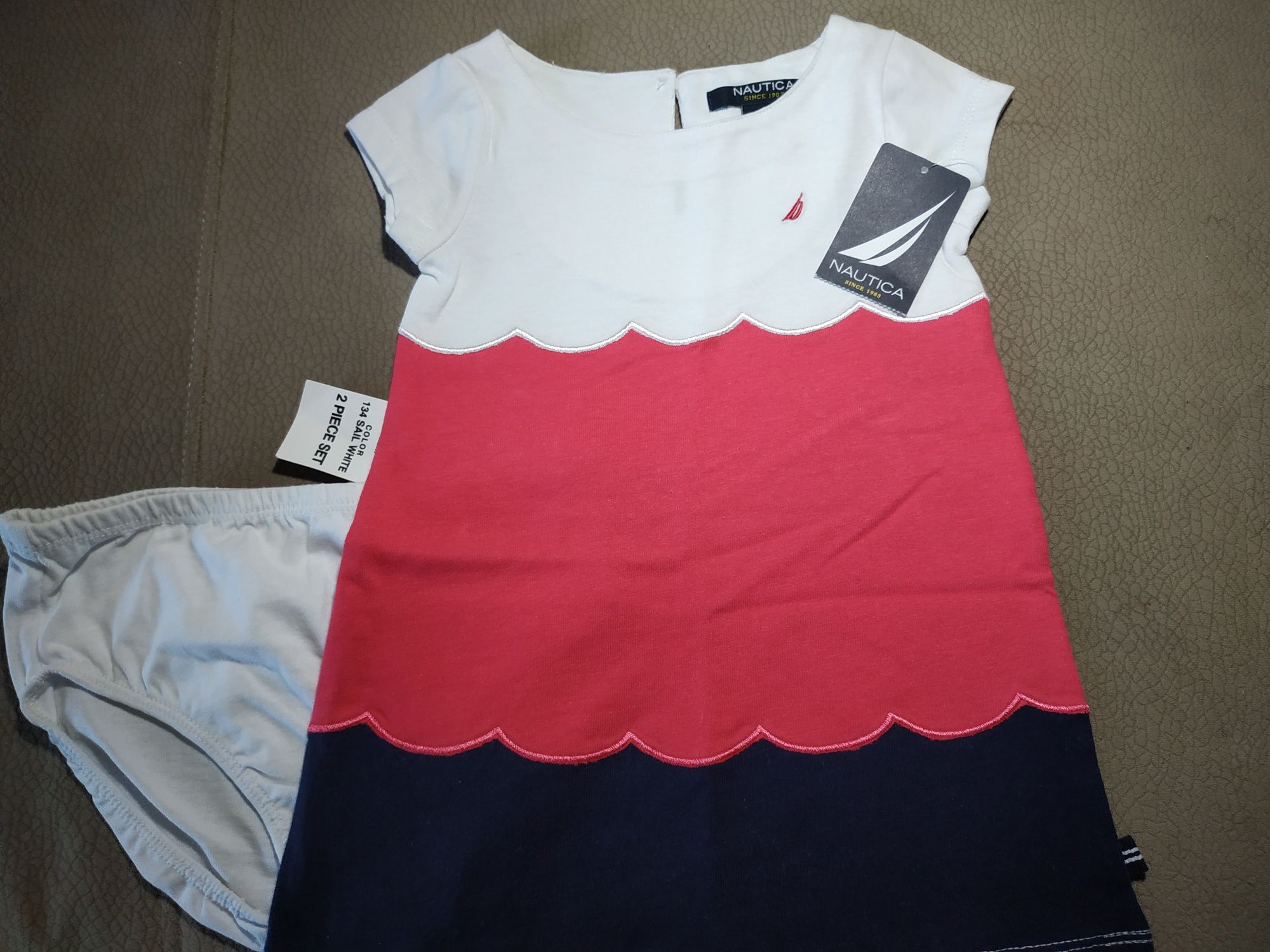 Новые летние детские платья Nautica на 1-1,5 года США Высокое качество