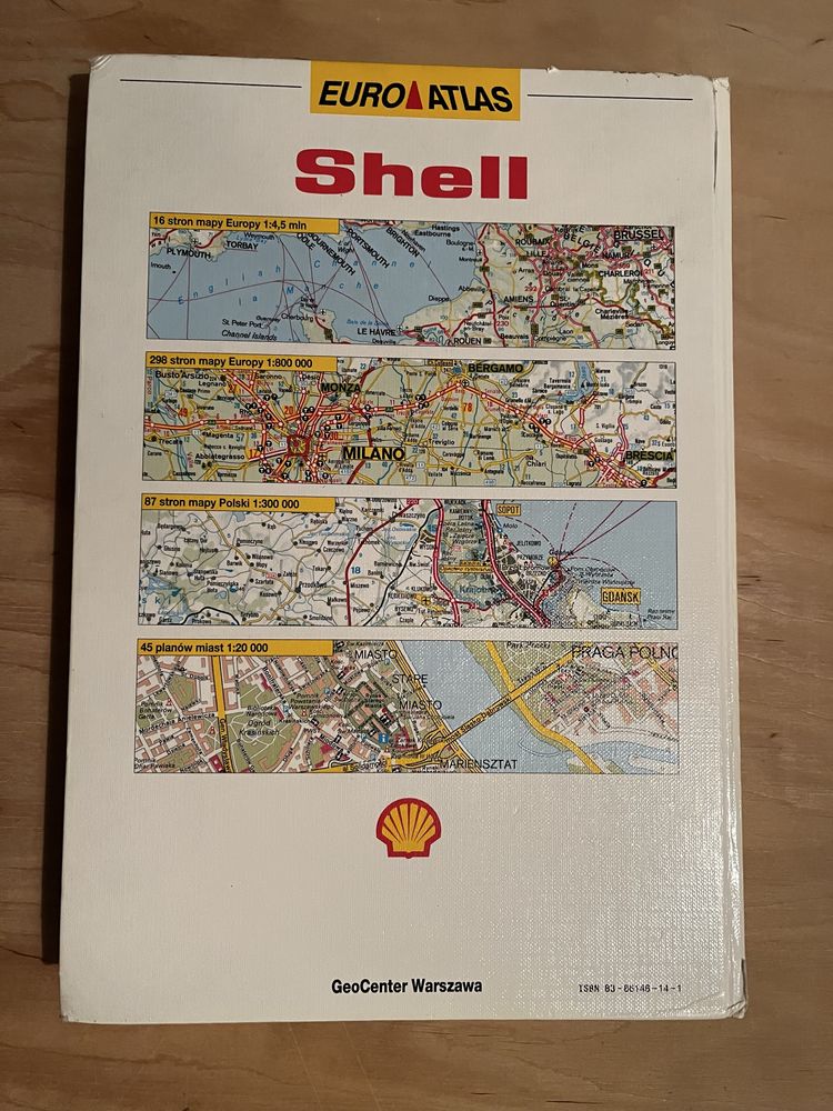 Atlas samochodowy Shell 95/96 Polski i Europy
