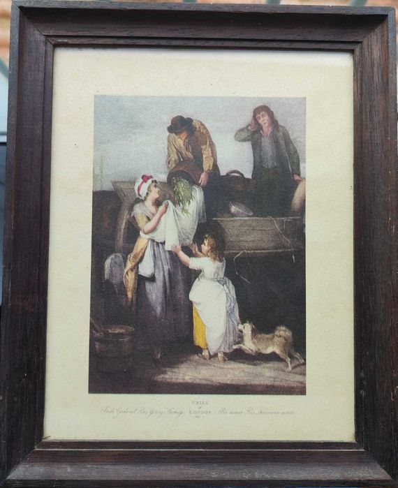 Quadro Vintage 1970 CRIES OF LONDON, Plate 8, 7, 6 e 5