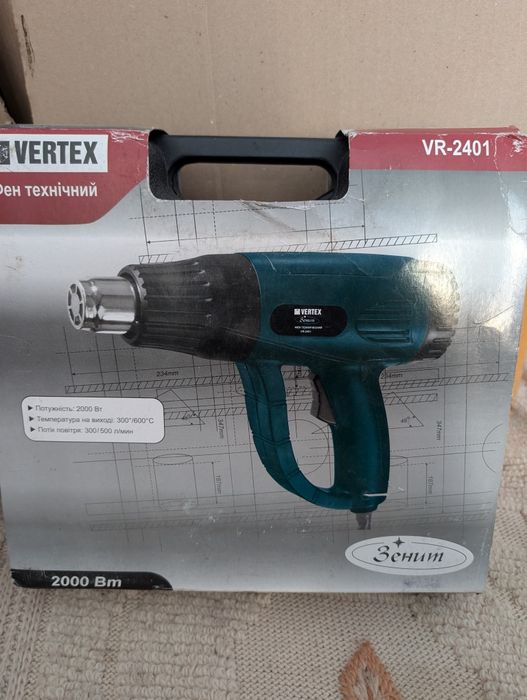 промышленный (технический) фен Vertex VR-2401.