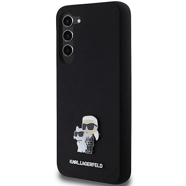 Etui Karl Lagerfeld Silicone Karl&Choupette Metal Pin na Samsung Galax
