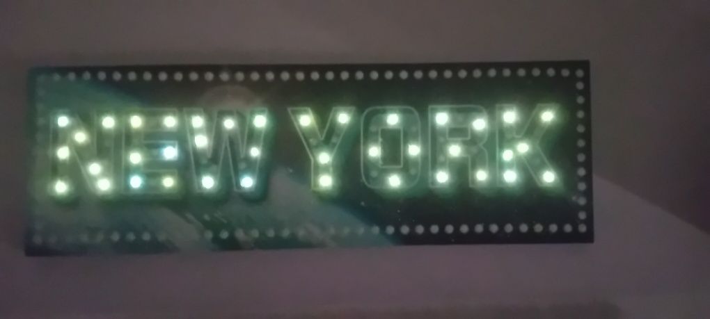 Tela decorativa Nova York com Iluminação