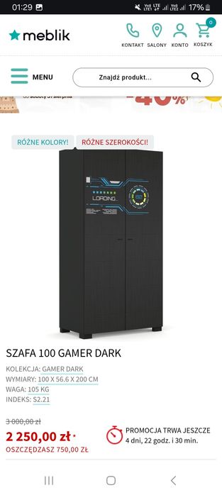 Zestaw dla pasjonata gier. Meble młodzieżowe z kolekcji gamer