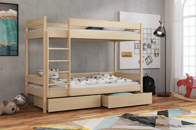 Piętrowe łóżko z dwoma materacami Bartuś! Nowy Model! !