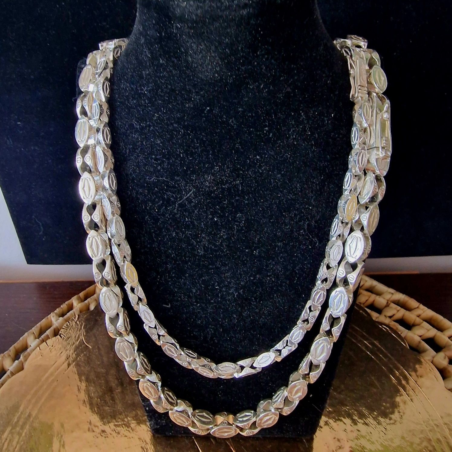 Srebny cartier mega gruby 180.96 gram
