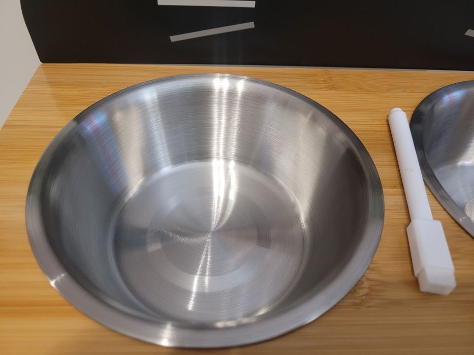 Miski na stojaku dla psa Miska dla psa zestaw 2x 0,7L