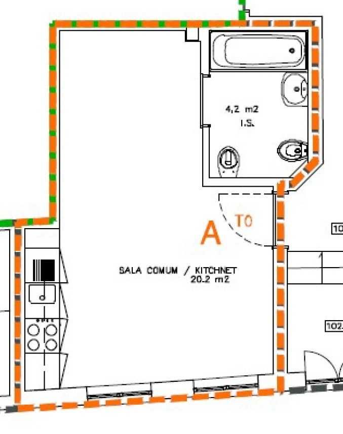 Estúdio Mobilado para Alugar – Centro do Porto (28 m²)