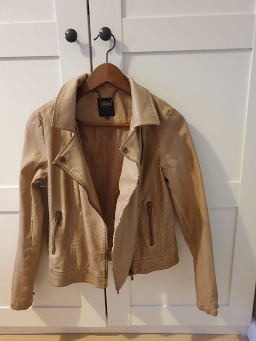 Beżowa Ramoneska, rozmiar 36