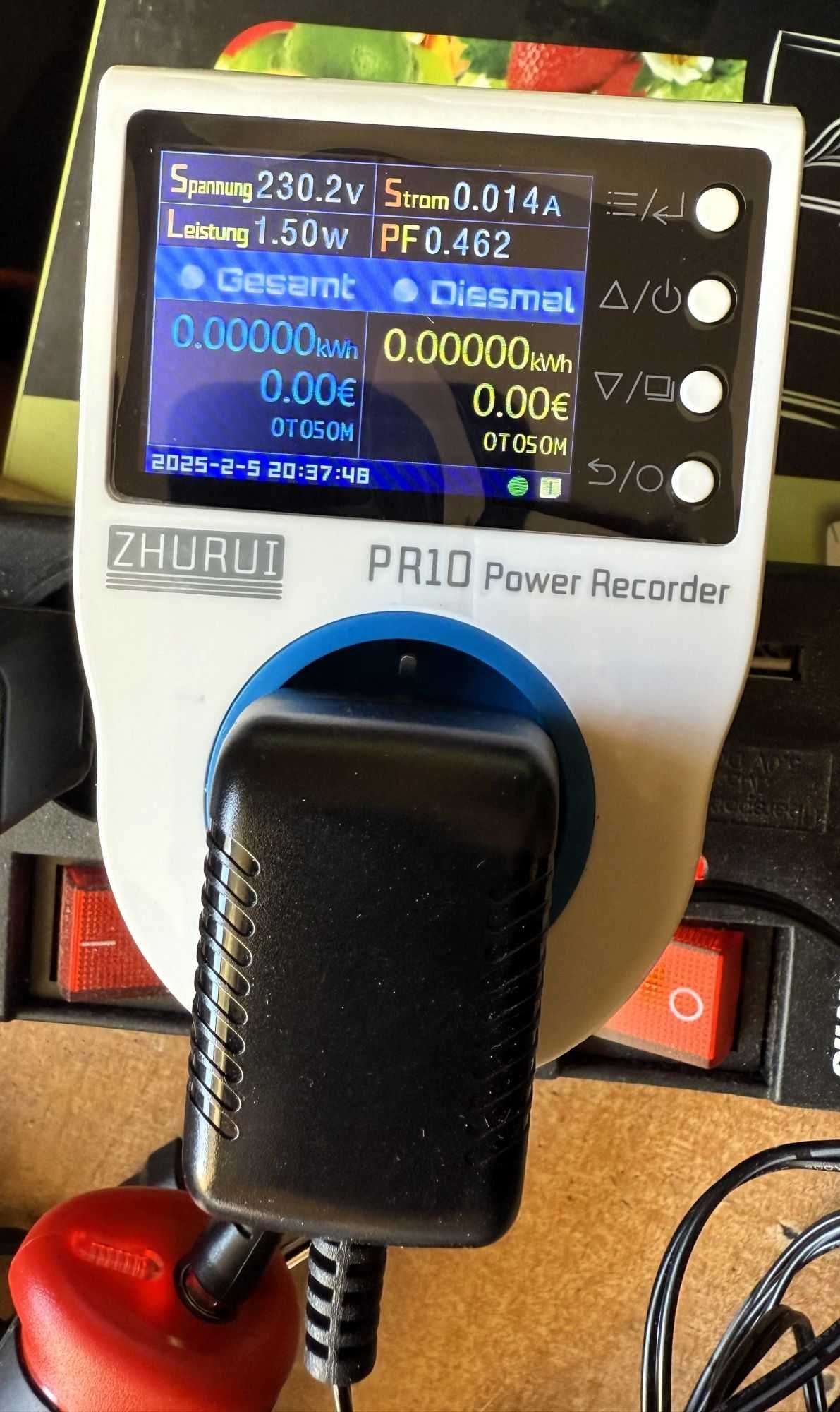 Zhurui PR10-C Monitor energii, miernik zasilania, watomierz 230V