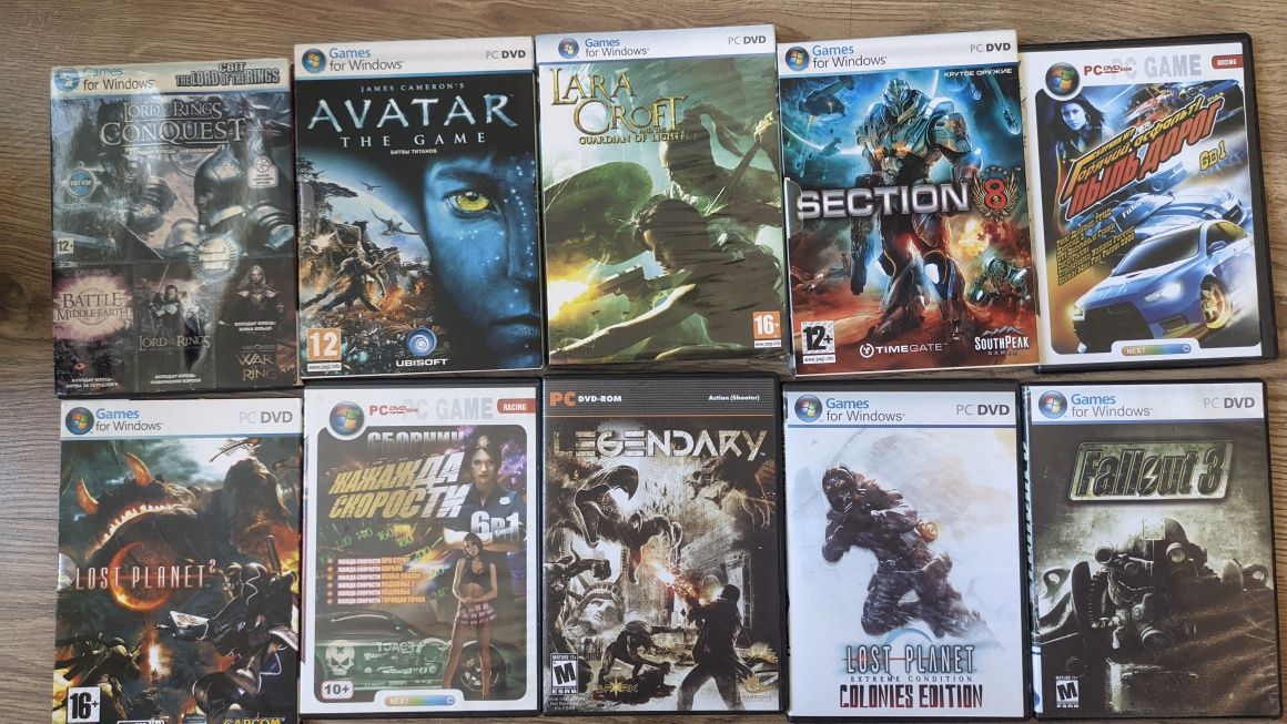 Продам диски games for PC (ПК)