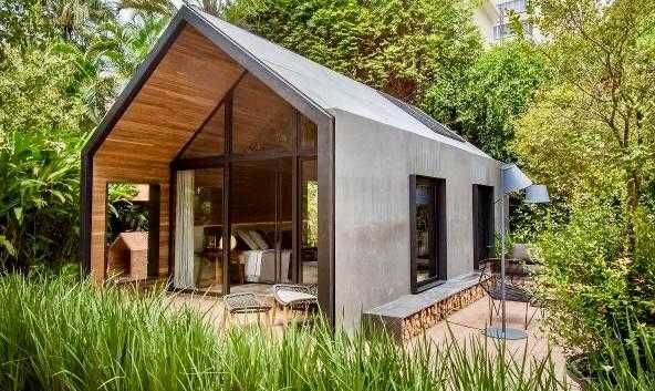 bungalows/casas LSF modulares moveis e domes