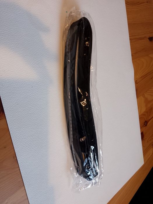 Pasek z ekoskóry czarny damski