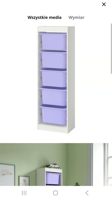 Regał na zabawki ikea trofast - 5 pojemników