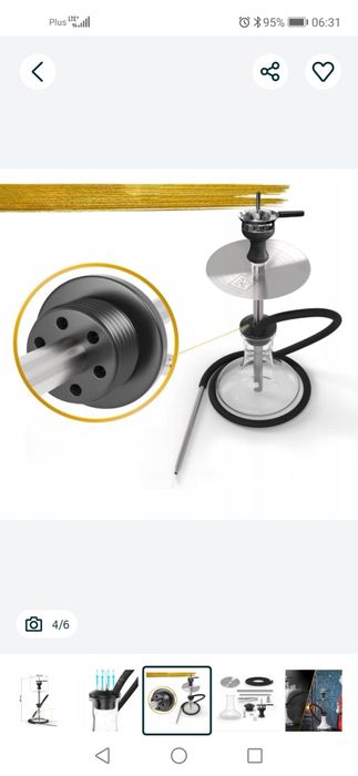 M. ROSENFELD Zestaw fajki wodnej szisza ze stali nierdzewnej