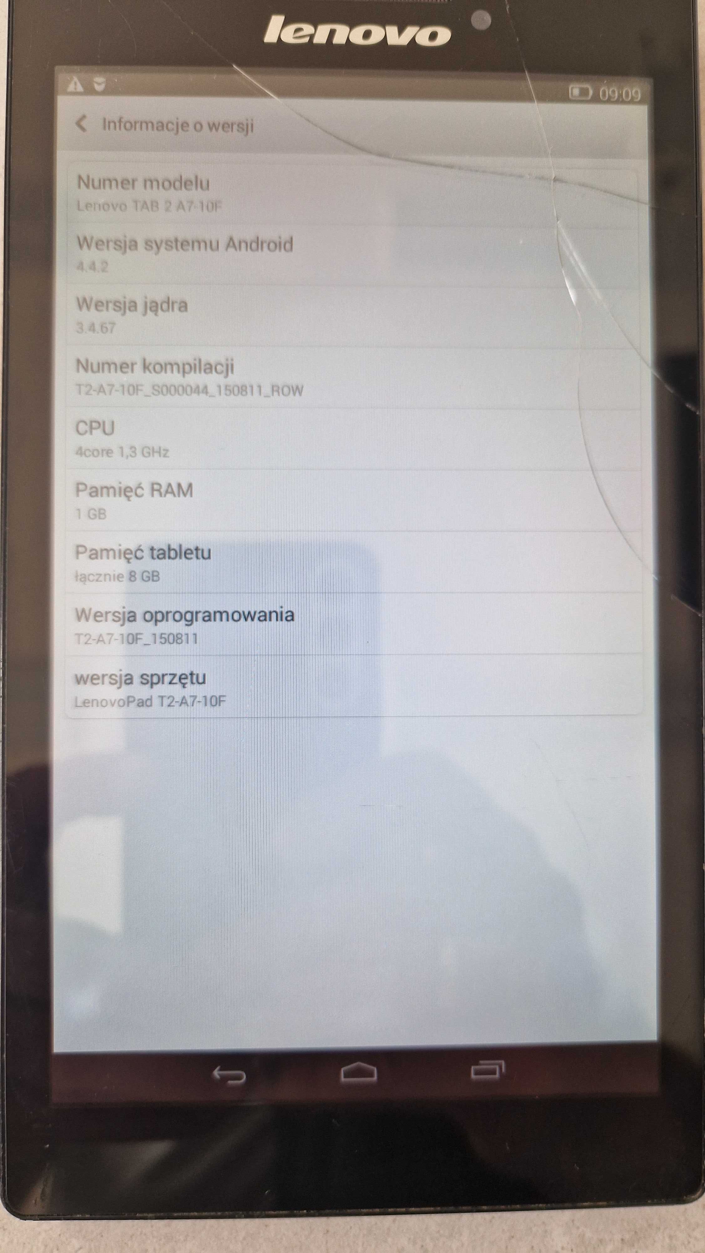 Tablet lenovo T2 A7 10F