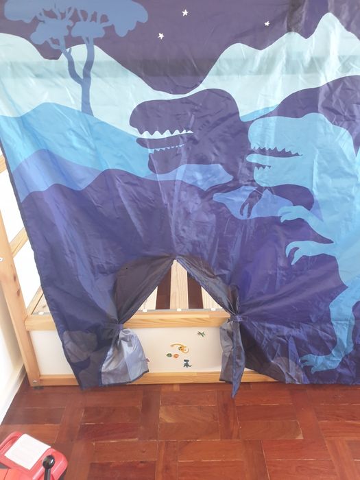 Cobertura de cama reversível dinossauros