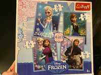 Puzzle Frozen - 2 plansze, 4 +