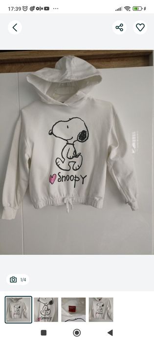 Bluza snoopy roz 134