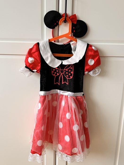 KOSTIUM MYSZKA MINNIE  +opaska rozmiar z metki 120/130