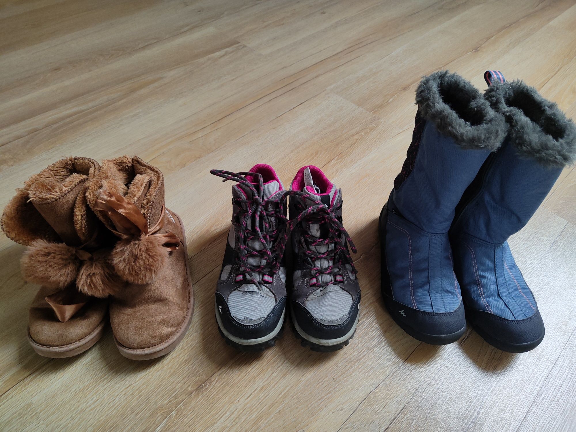Buty zimowe dla dziewczynki rozmiar 32 śniegowce