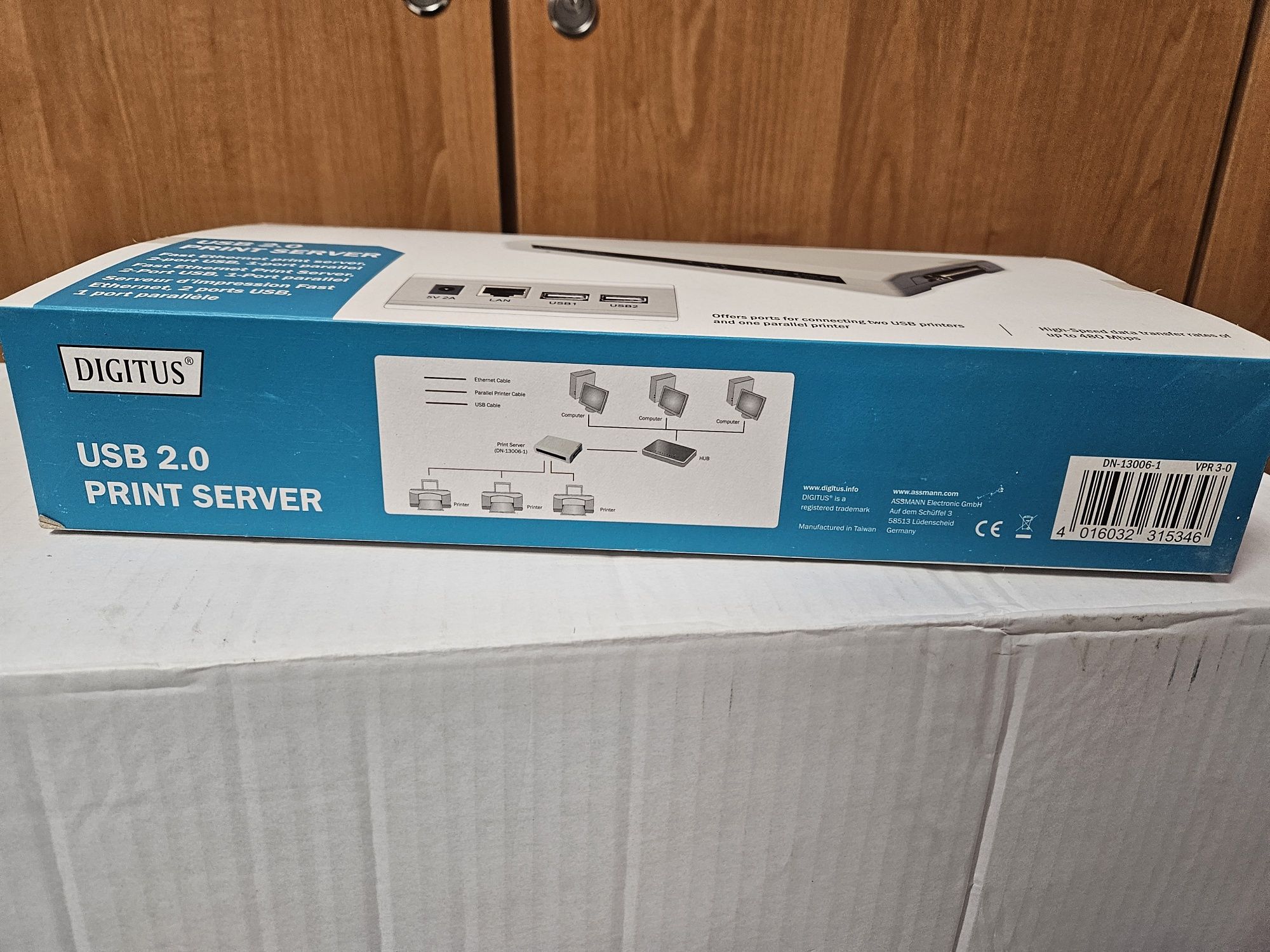 serwer wydruku  digitus print server USB 2.0