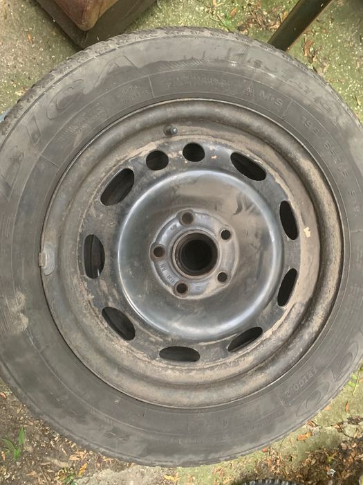 Felga stalowa + opony zimowe 16” Saab 9-3 – 6,5J x 16 H2 ET32, 5x108