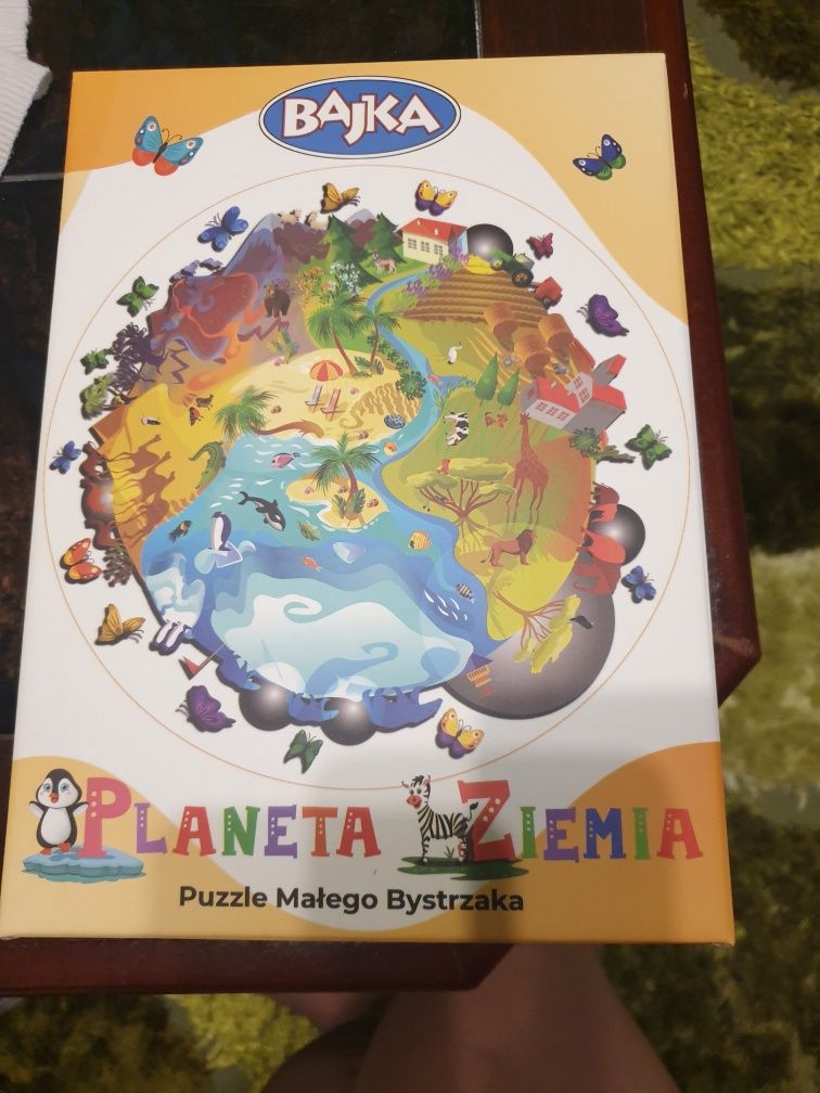 Puzzle małego bystrzaka planeta ziemia bajka