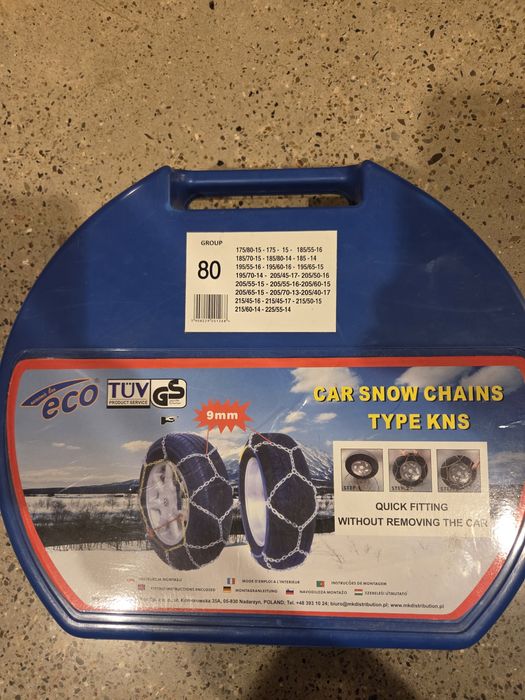 Nowe łańcuchy na koła