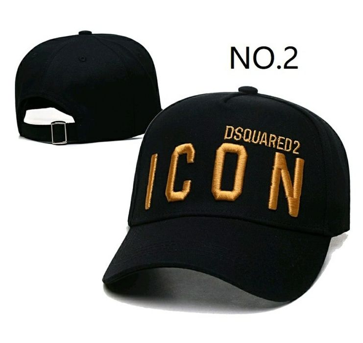 Czapka z daszkiem DSQUARED2 ICON złota/biała