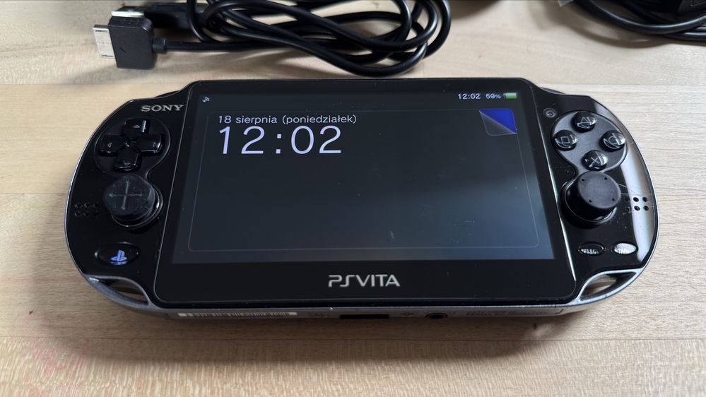 PlayStation Vita PS Oled CFW 256GB 4GB WiFi PCH1004 przerobiona zestaw