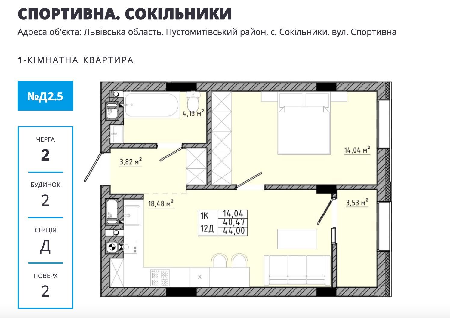 Терміновий Продаж квартири ЖК на спортивній