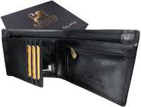 Skórzany portfel męski ABIATTI OCHRONA KART RFID Kultowy model PREMIUM