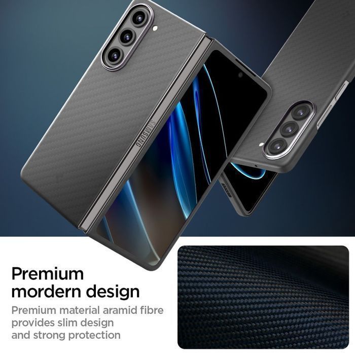 Etui Spigen Airskin Pro do Samsung Galaxy Z Fold 5 - Czarne