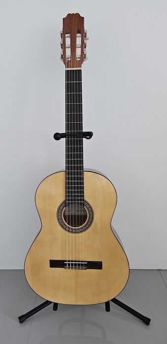 Viola, com capa, apoio, cordoamento novo, afinador de clipe...