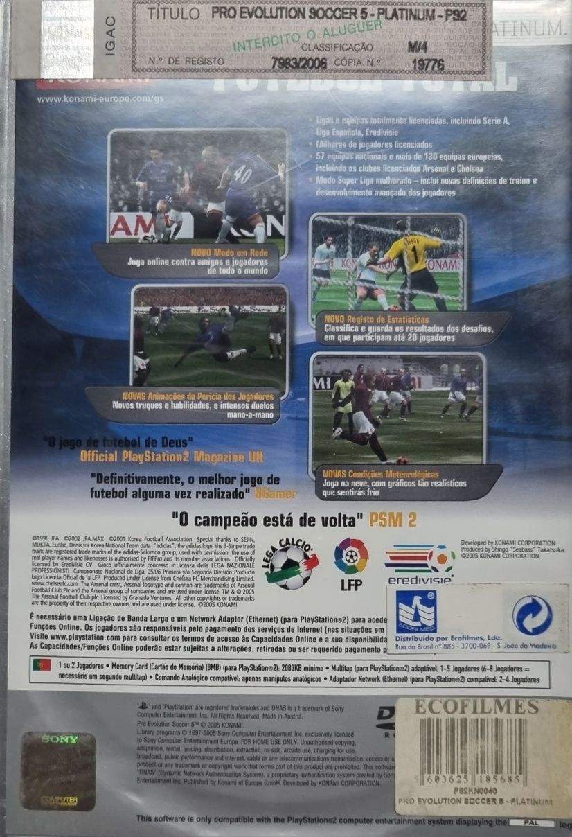 Jogo Pro Evolution Soccer 5