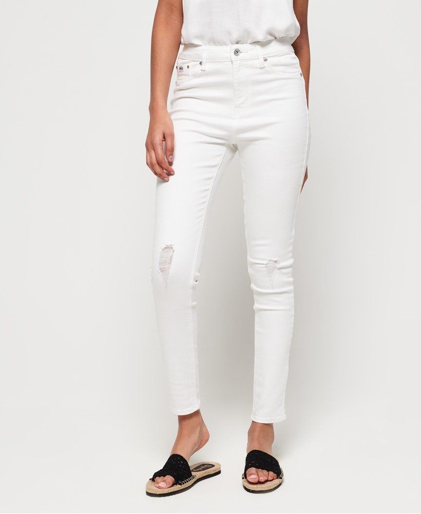 Білі джинси superdry sophia skinny high waist