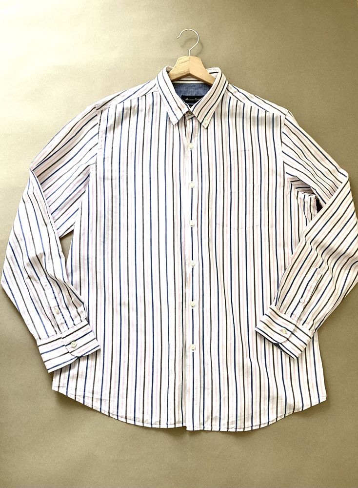 Massimo Dutti Koszula męska lniana rozmiar XL