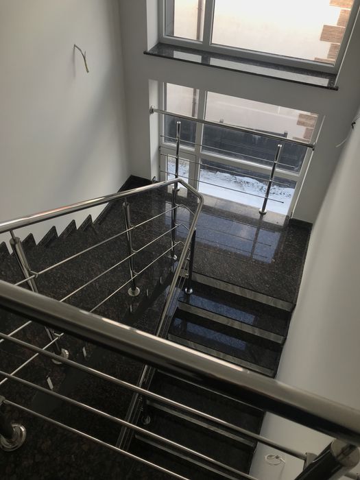 Перила из нержавейки, поручни, Лестницы, Ограждение из стекла , Перила