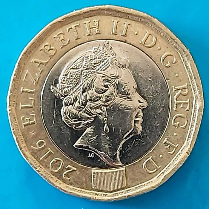 One Pound 2016 Rainha Isabel ll