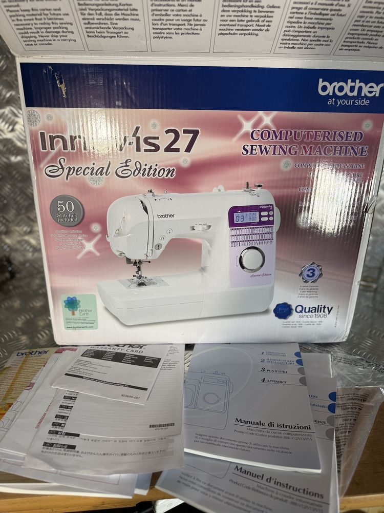 Maszyna do szycia brother innovis 27 edycja limitowana  jak nowa!