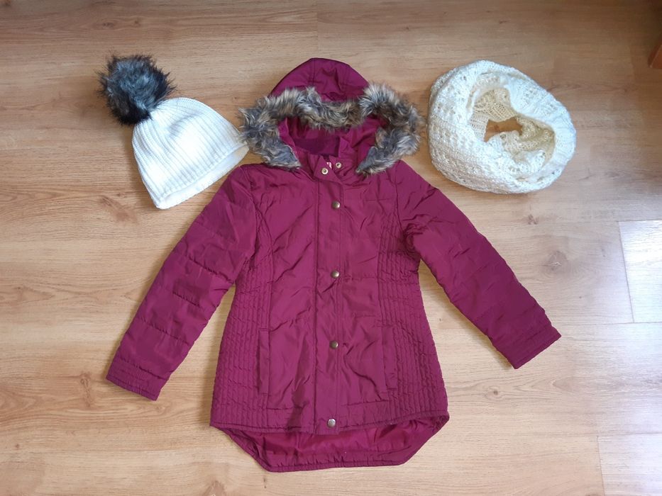 Kurtka parka  przejściowa pikowana 7-8 lat M&S 122-128